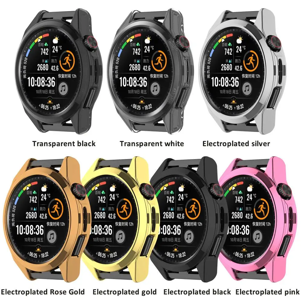 

Case For Huawei Watch GT3 SEGT Dustproof Fall Prevention Runner Electroplated Half Pack Protective Case
