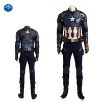 manluyunxiao captain cosplay costume america civil war steve rogers costume men full set without helmet boot cover and shawl