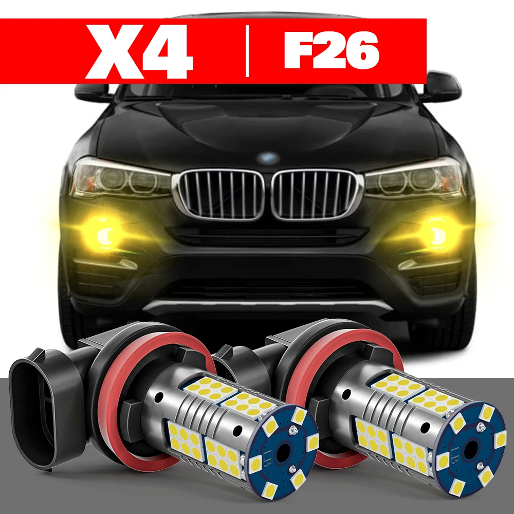 

For BMW X4 F26 2014-2018 Accessories 2pcs LED Fog Light 2015 2016 2017