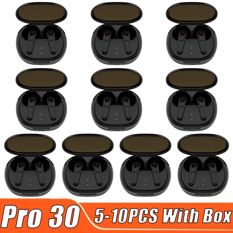 

Pro 30 TWS Headphones Earbuds 5/10PCS Bluetooth Earphones Wireless Headset Men Sport Women Smart Display Microphone PK M90 Max