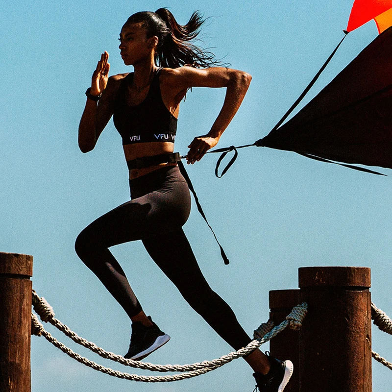 

TaoBo High Waist Abdomen Hips Fitness Pants Ladies Stretch Tight Running Bottom 9 Points Trousers Yoga Compression Pants