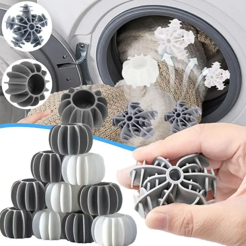 

1/2/3PCS Reusable Silicone Laundry Ball Clothes Hair Cleaning Tools Pet Hair Remover Washing Machine Laundry Ball Cleaning Tools