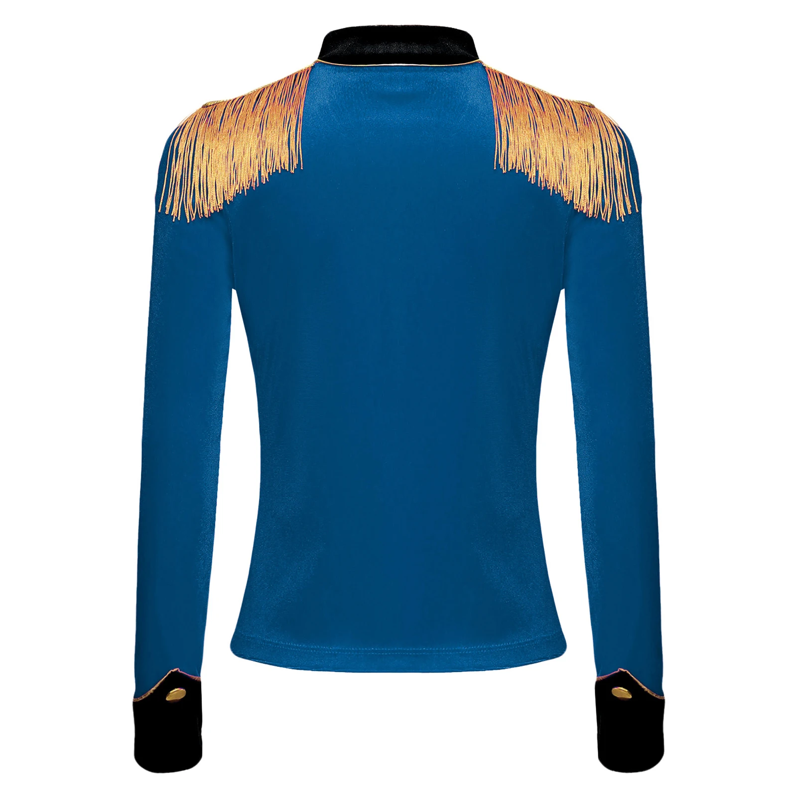 Костюм для косплея зрителя цирк эполет с бахромой и кисточками пиджак на молнии