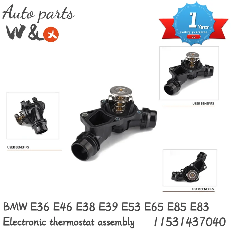 

Electronic Thermostat Assembly For BMW E36 E46 E38 E39 E53 E65 E85 E83 11537509227 11530139877 11531436823 11531437040