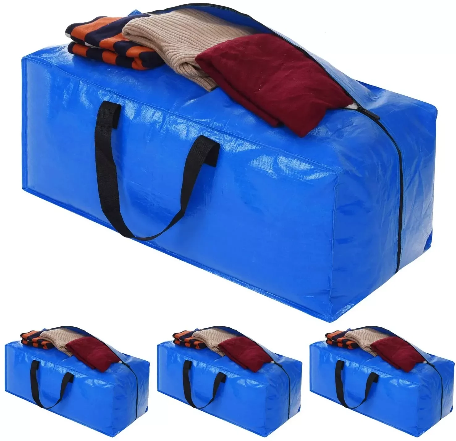 

Heavy Duty Extra Large Travel Storage Bags Moving Bag Backpack Straps Strong Handles Storage Totes Luggage Bag Toy Organizer