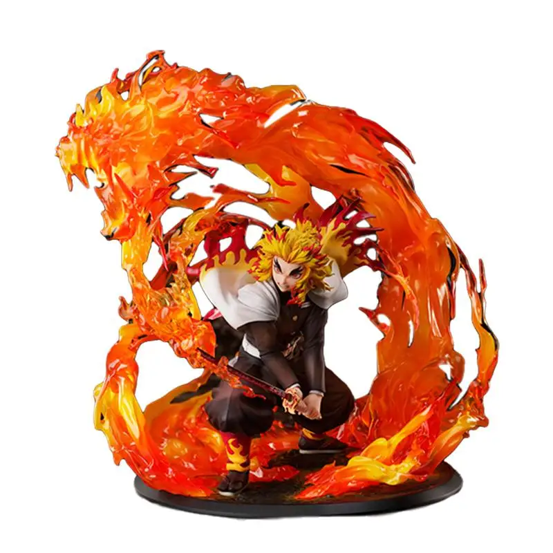 

Pre-Sale Demon Slayer Rengoku Kyoujurou Breath of Fire Cartoon Model Toys Action Figure Collectibles Model Desktop Ornaments