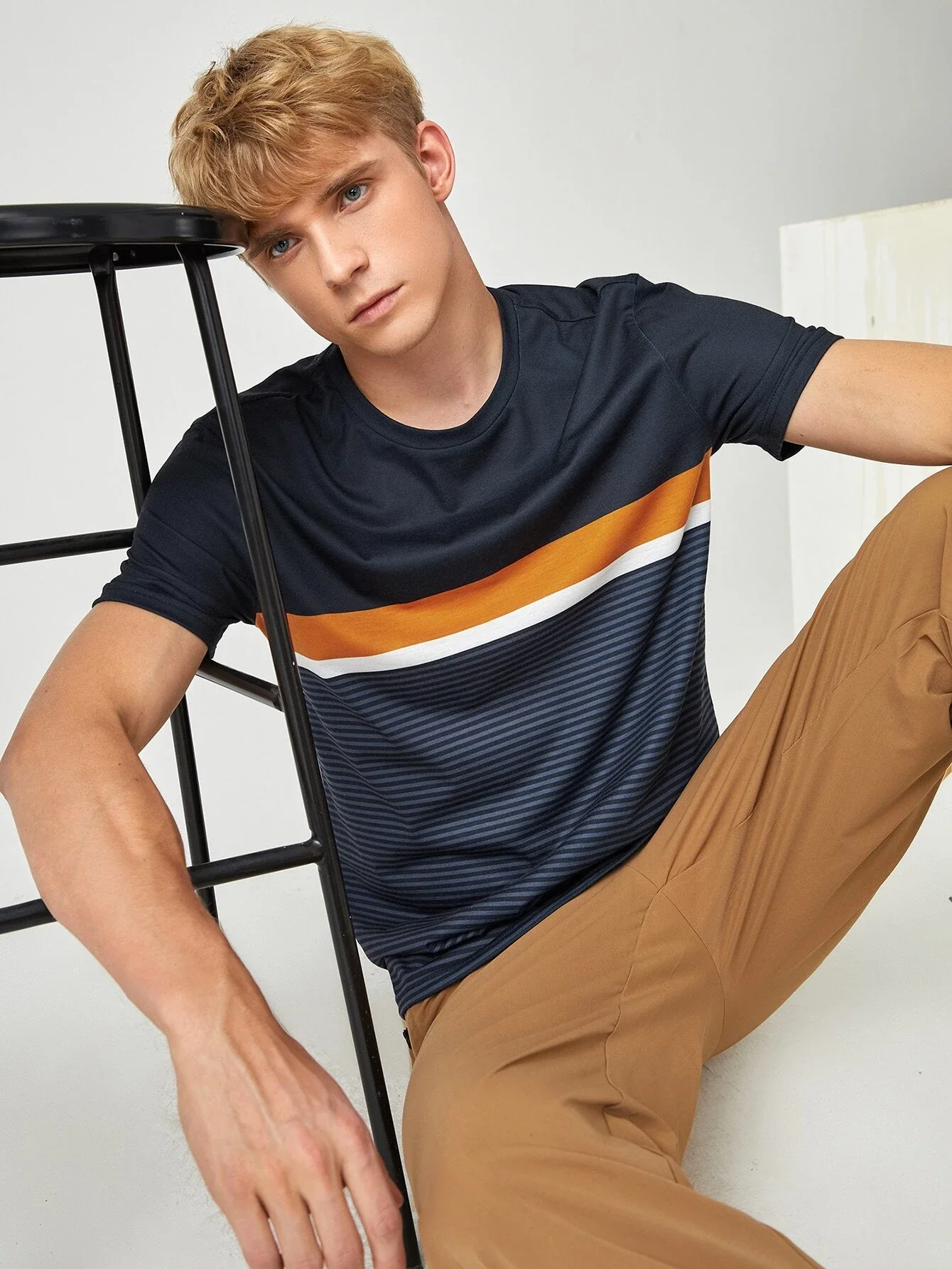 

Men Polo Shirts 2022 New Summer Fashion Casual Men's Striped Brand Slim Social Dress Shirt Short Sleeve Man Golf Polos Shirt