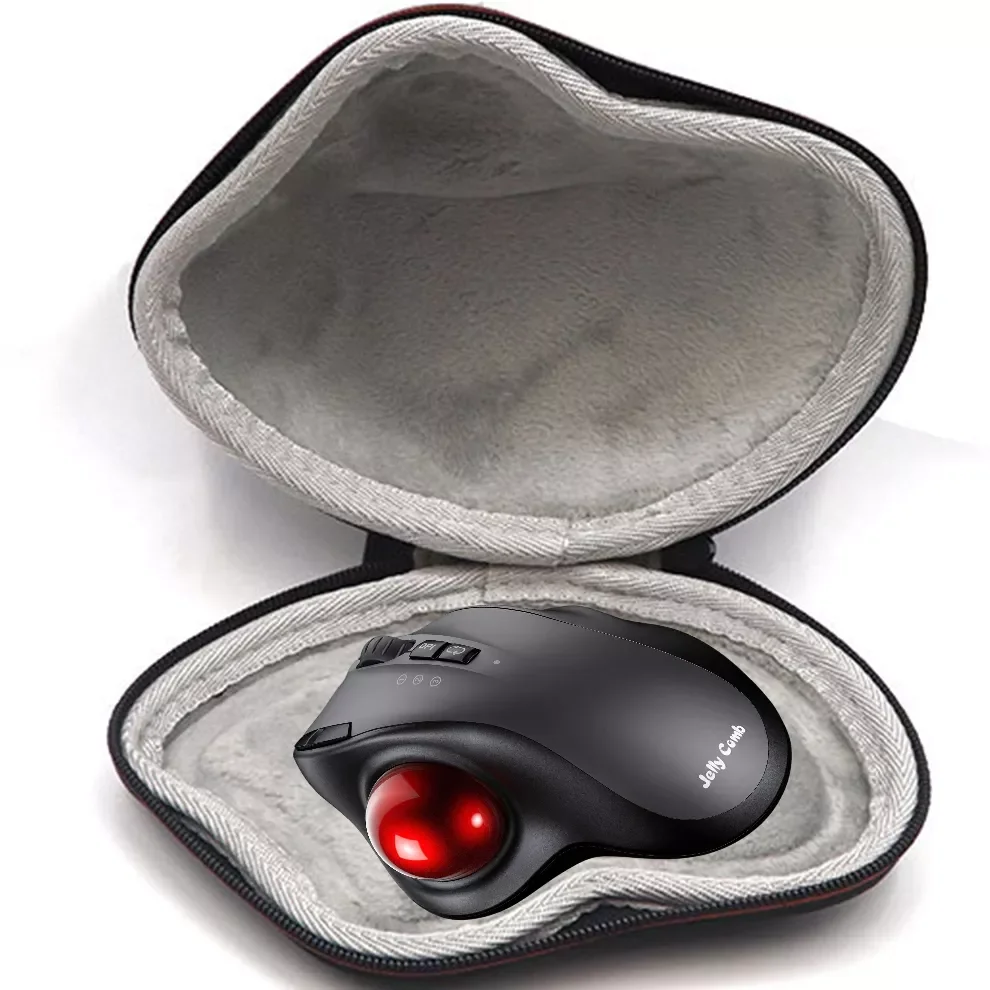 

Comb Bluetooth Trackball Mouse with Protective Bag Vertical Professional Drawing Laser Mice Ergonomic Bluetooth&2.4G Mouse