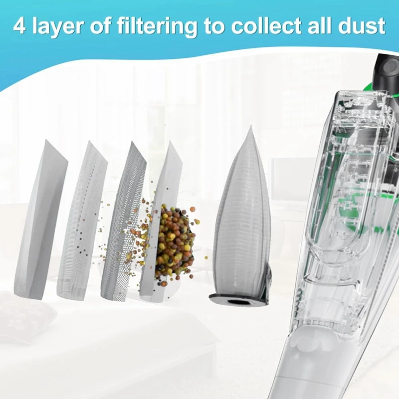 8 мешков для пылесоса беспроводного Vorwerk Kobold FP7 VK7 с 2 фильтрами защиты двигателя