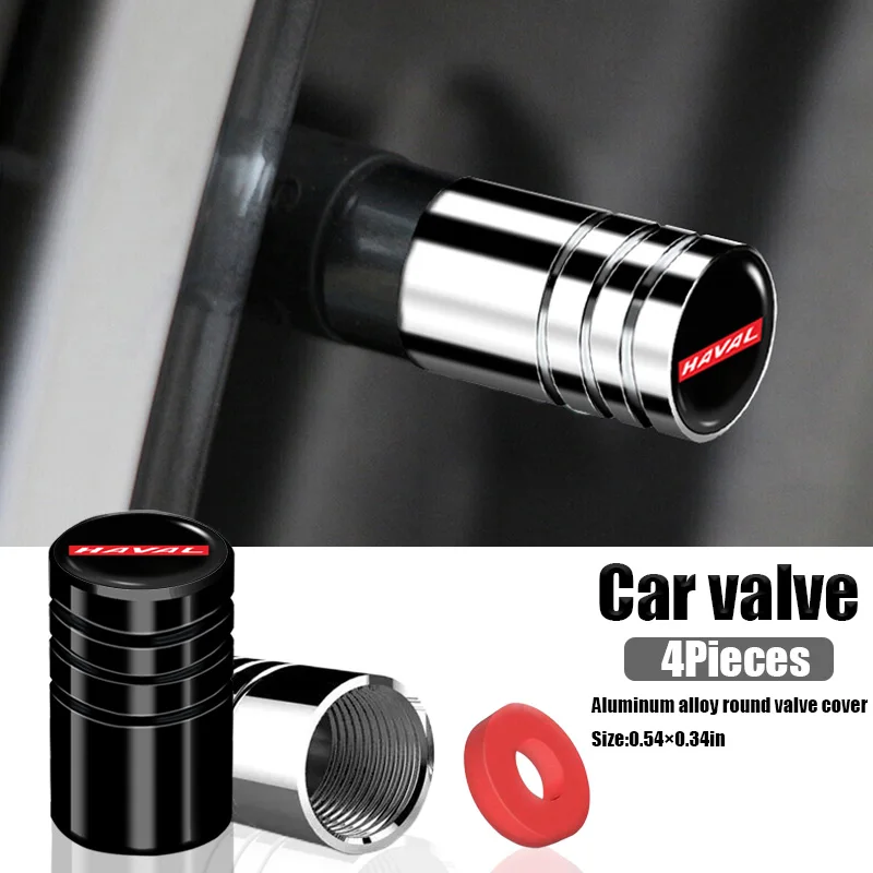 

Universal Car Hub Stem Valve Cap Metal Valve Cover for Haval Jolion 2020 H6 2021 H9 F7X F7 H2S H7 H1 M6 H3 F5 H2 H6S Accessories