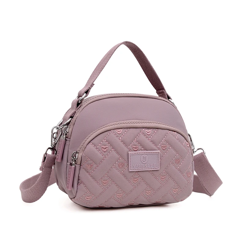 

Новинка 2022, Маленькая женская сумка через плечо, нейлоновые Прошитые сумки на плечо для девушек, женская сумка-мессенджер, кошелек