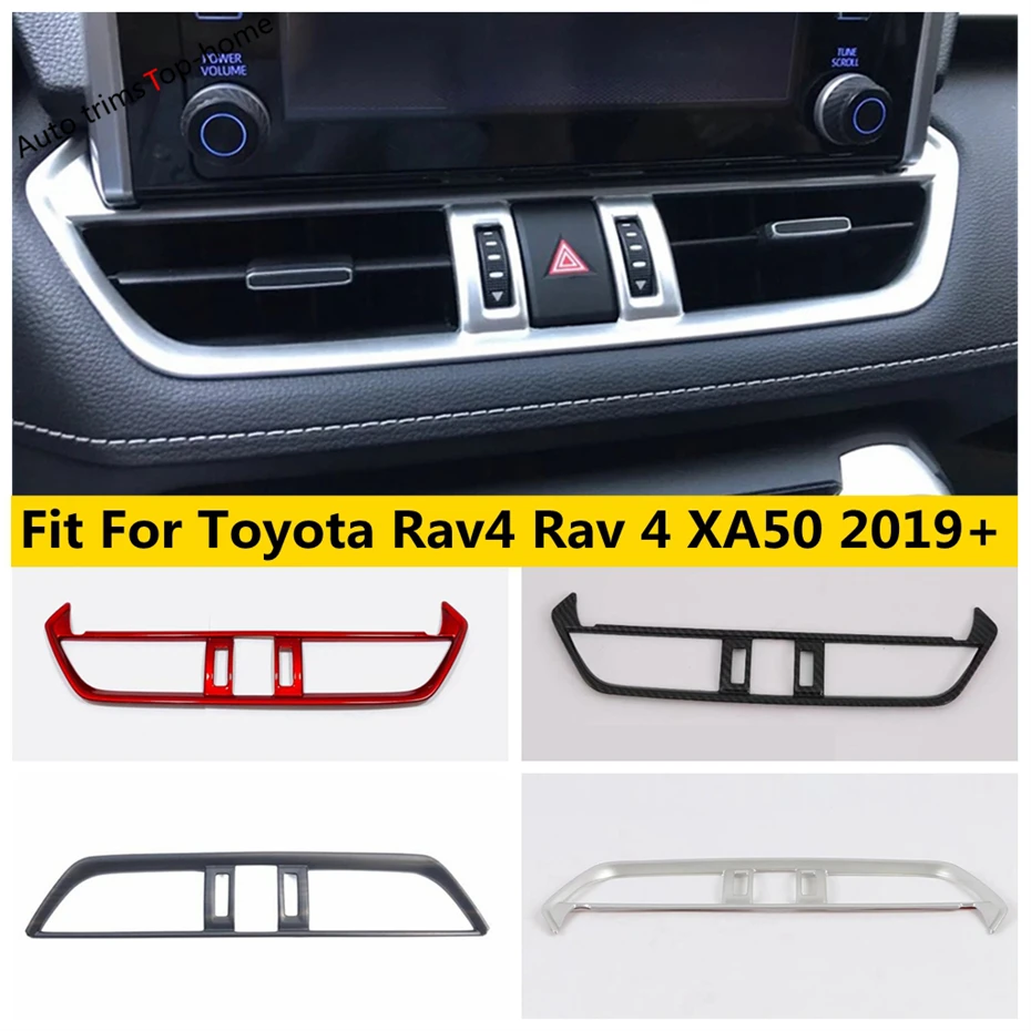 

Car Dashboard Central Control Air Conditioning Vent Outlet Cover Trim Accessories Interior For Toyota Rav4 Rav 4 XA50 2019- 2023