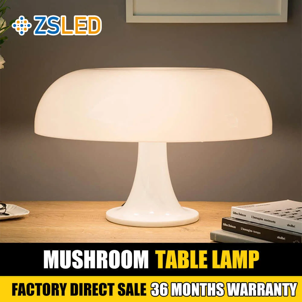 

Minimalism Mushroom Table Lamp Ornament Light E14 LED Bulbs AU CN EU UK or US Plug for Livingroom Bedside Study Hotel Decoration