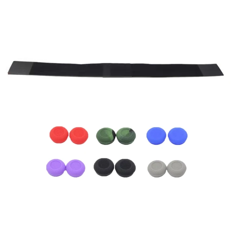 

Controller Joystick Thumb Grip Silicone Protective Caps/Helmet Head Strap Headband for PS VR2 Accessories