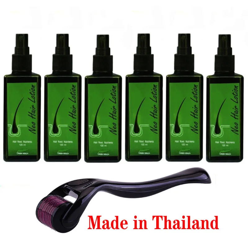 6pcs 120ml Thailand Neo Hair Growth Lotion Serum Essence Fast Shipping Anti Hair Loss Treatment 100% Natural Spray Oil