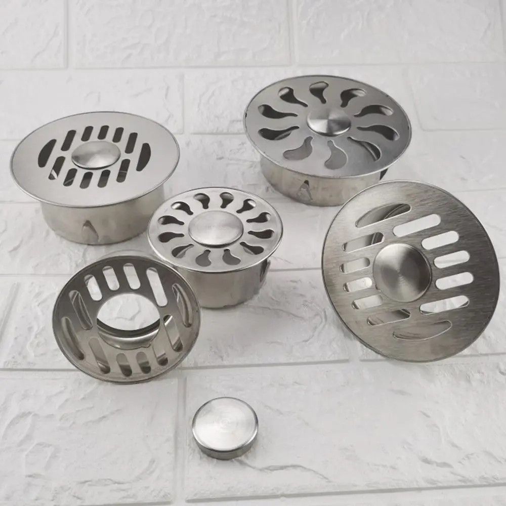 

Круглый антиблокирующий фильтр для пола из нержавеющей стали, дождевая вода, аксессуары для ванной комнаты