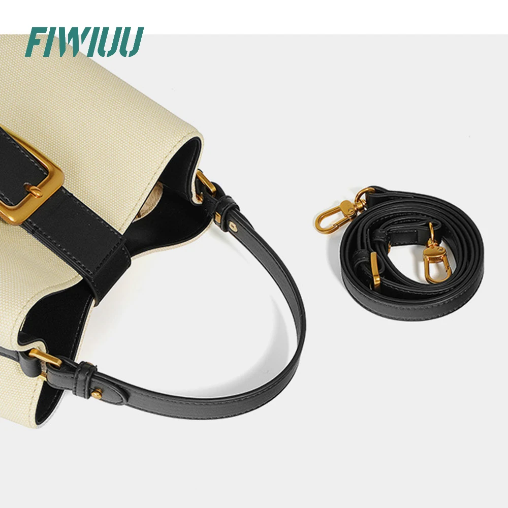 Fiwiuu Women Vintage Bucket Handbag Leather Crossbody Shoulder Bag Clutch Casual Flap Hobo Messenger BagPouch