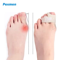 pexmen gel big toe bunion corrector splint for broken toe buddy tape toe separators bandage brace for overlapping toes