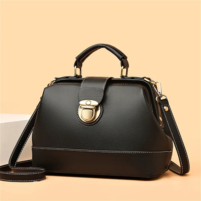 

Повседневные женские сумки, новая вместительная сумка через плечо, модные сумки через плечо из искусственной кожи, однотонные сумки в стиле ретро, женская сумка