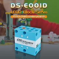 dspower 2kg 270%c2%b0 porous bit bidirectional output programmable building block servo programming for robot stem lego block toys