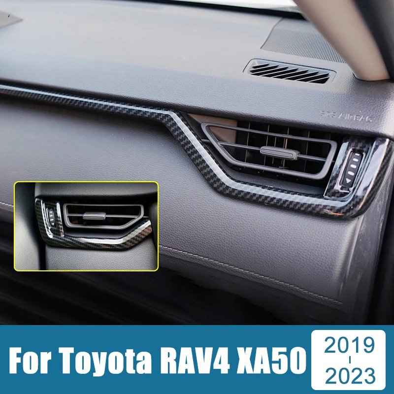 

For Toyota RAV4 2019 2020 2021 2022 2023 RAV 4 XA50 Hybrid Car Central Control Dashboard Trim Strip Cover Interior Accessories