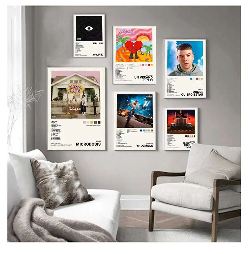 Постер в скандинавском стиле хиведо эстетичный постер поп-рэпера Мора Фейд