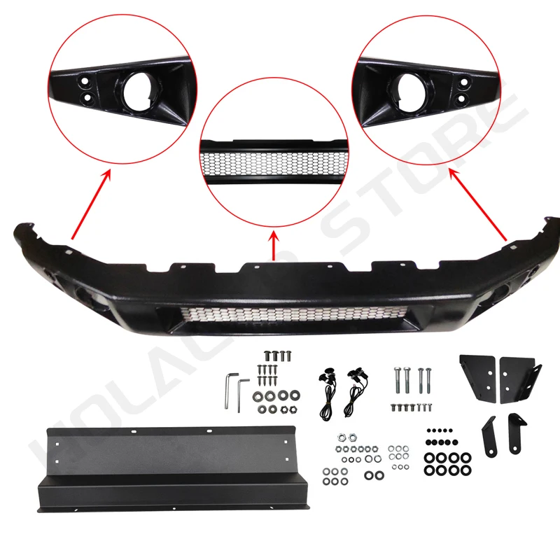 

Автомобильный пластиковый узкий передний бампер со светодиодной подсветкой от бампера для Suzuki Jimny JB64 JB74 JC74 2019 2020 2022 2023 2024