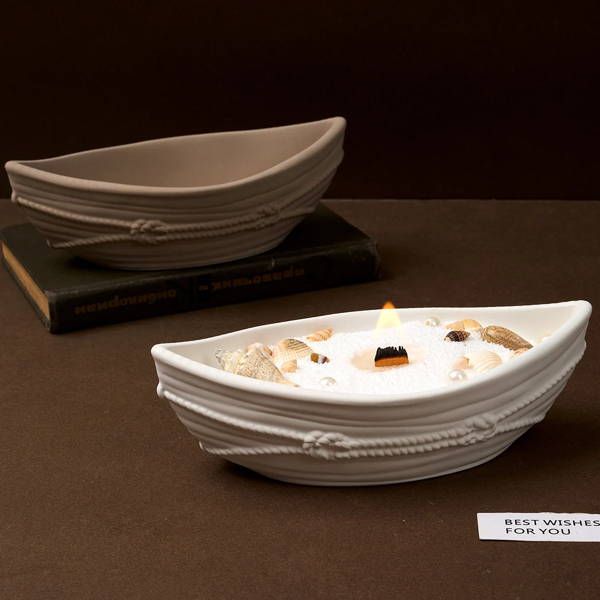 Конопляная веревка лодка чашка для свечи силиконовая форма сделай сам корабля