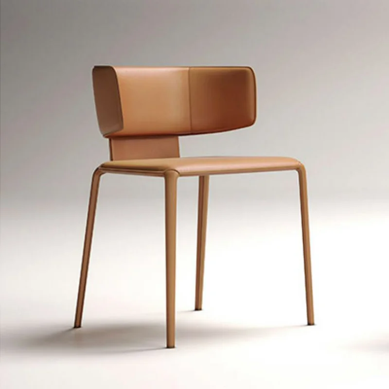 

Итальянские минималистичные обеденные стулья, Современные Простые стулья для столовой, дизайнерские роскошные стулья со спинкой