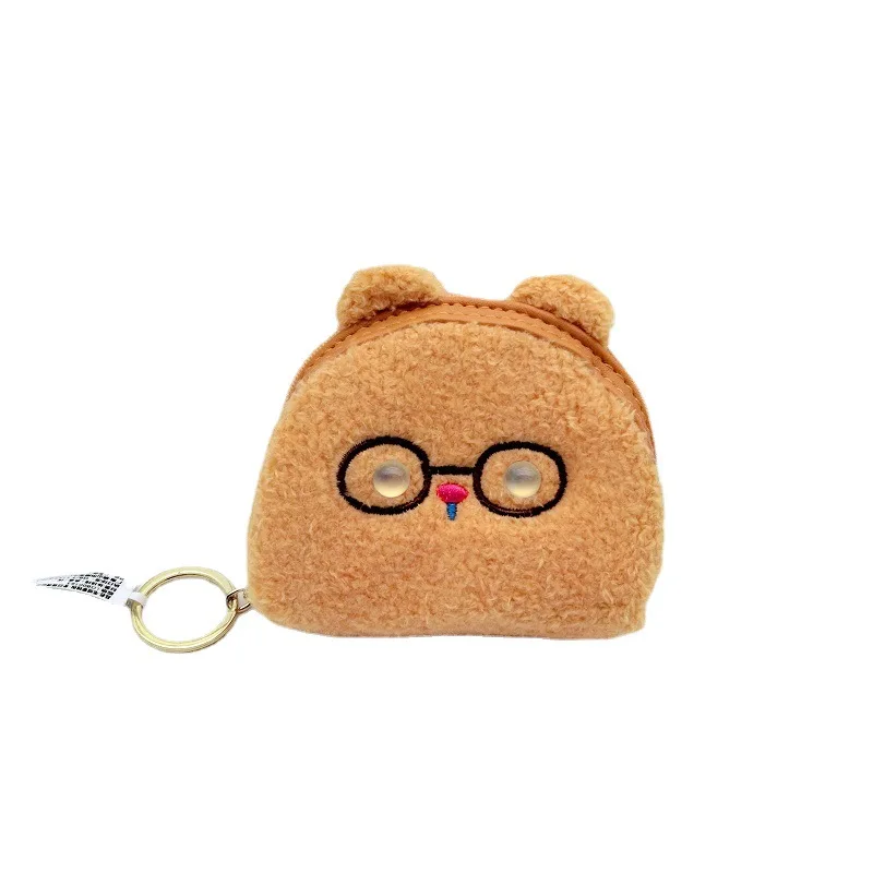 1 шт. плюшевый Кошелек для монет в виде милых животных