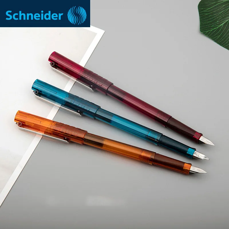 EF0.35mm Iridium Gold Tip Pen Germany SchneiderBK406 New Landscape Star Like Pen Can Change Ink Gall Students Practice Writing