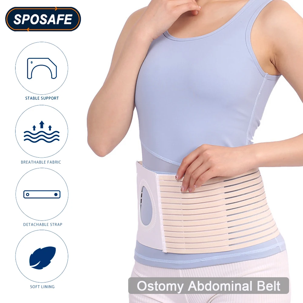 

Ostomy Abdominal Belt Brace Waist Support Wear Abdominal Stoma Prevent Parastomal Hernia Men Women Health Care