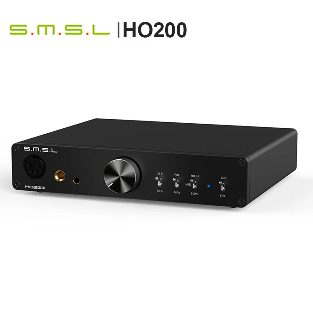 

SMSL HO200 HiRes Headphone Balanced Amplifier 16ohm 6W/32ohm 3W RCA Output Hi-End Pre-Amp + 6.35mm Output XLR Input Earphone AMP