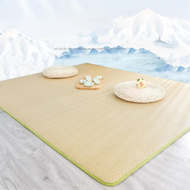 Складной коврик в японском стиле напольный мат ротанговый ковер спальный для сна