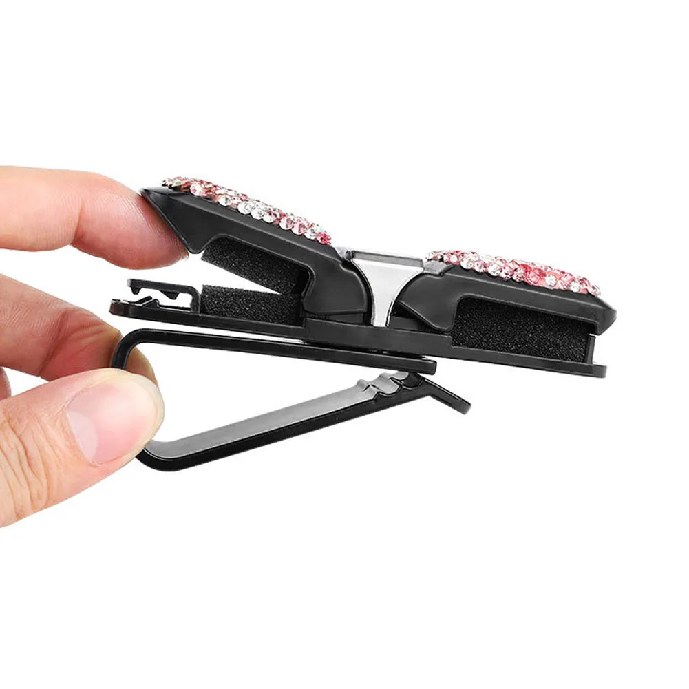 

Car Sunglasses Clip Pink & Black Versatile 10x4x2.5cm Cabinet Modelling