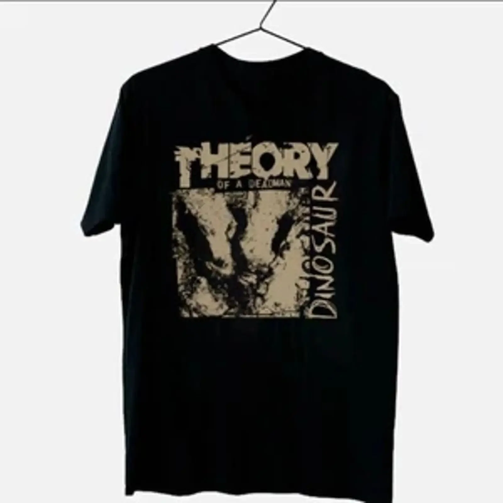 Фото Футболка Theory Of A Deadman Band Dinosaur Song для взрослых, полноразмерная, размеры от S до 5XL, UU557, винтажная, с эффектом потертости, удобная, мужская, в стиле стритвир №1