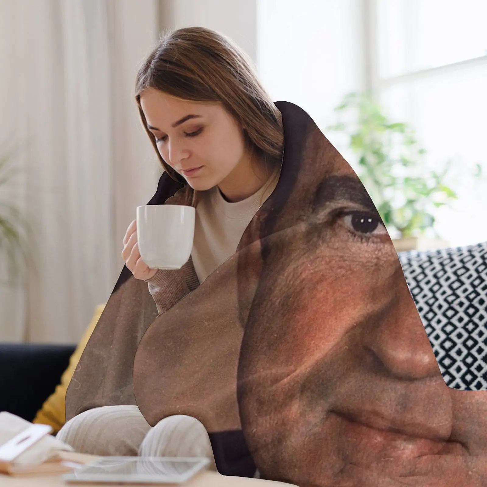 Одеяло с портретом Ричарда Никсиона