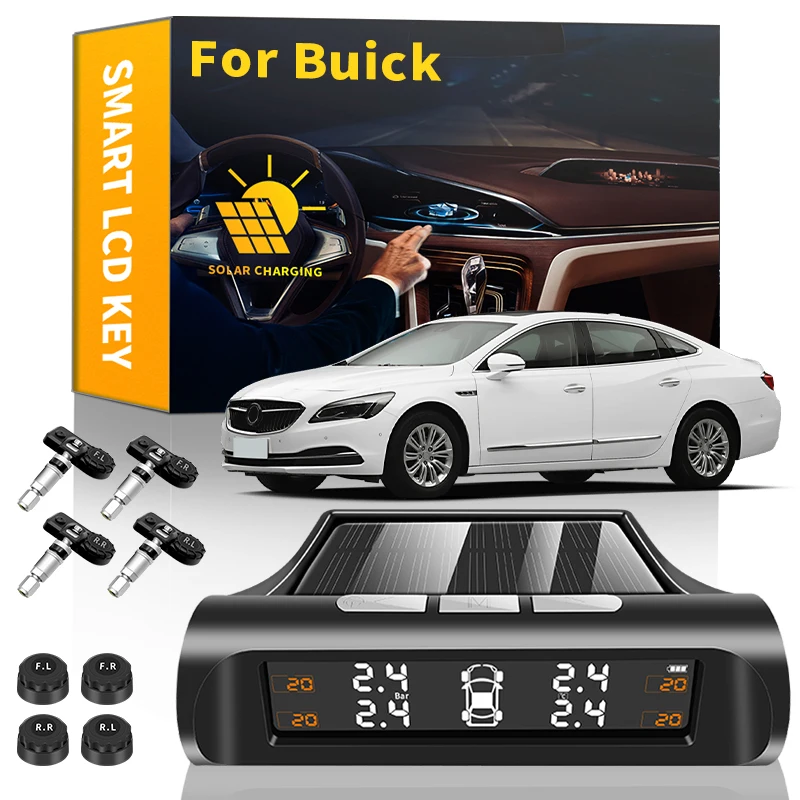 

Автомобильные аксессуары на солнечной батарее TPMS, датчик давления в шинах для Buick Regal Excelle Envision, привлекательный Encore анклав lesabrgl8 GL6 RV XT