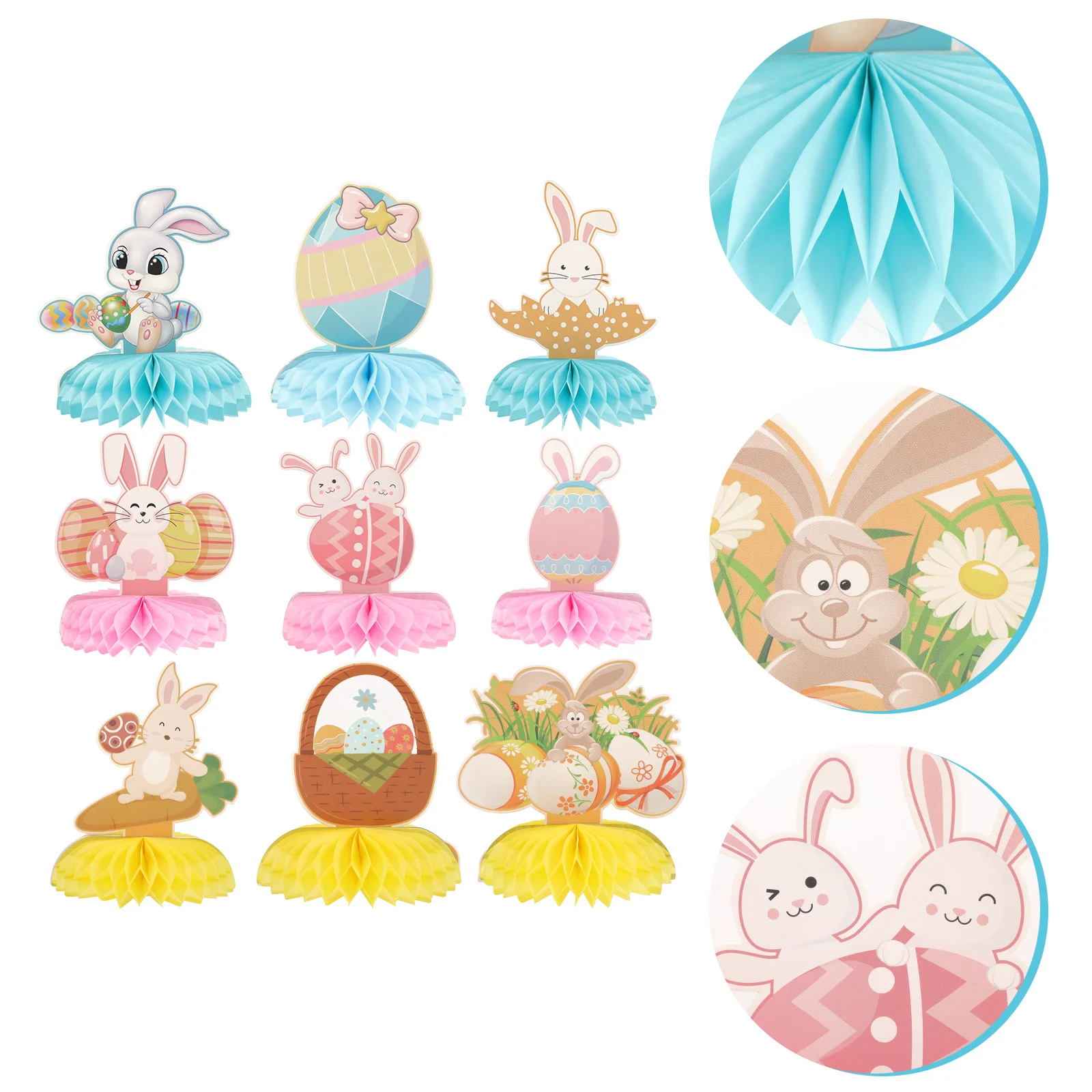 

9Pcs Honeycomb Centerpieces Decoration Delicate Honeycomb Party Festive Adorn