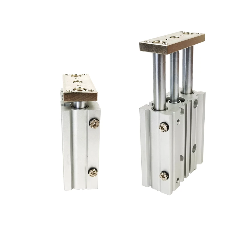 Компактный направляющий цилиндр MGPM 12 MGPM16 MGPM20 MGPM25 ход 10/20/30/40/50/75/100/125/150/200 мм