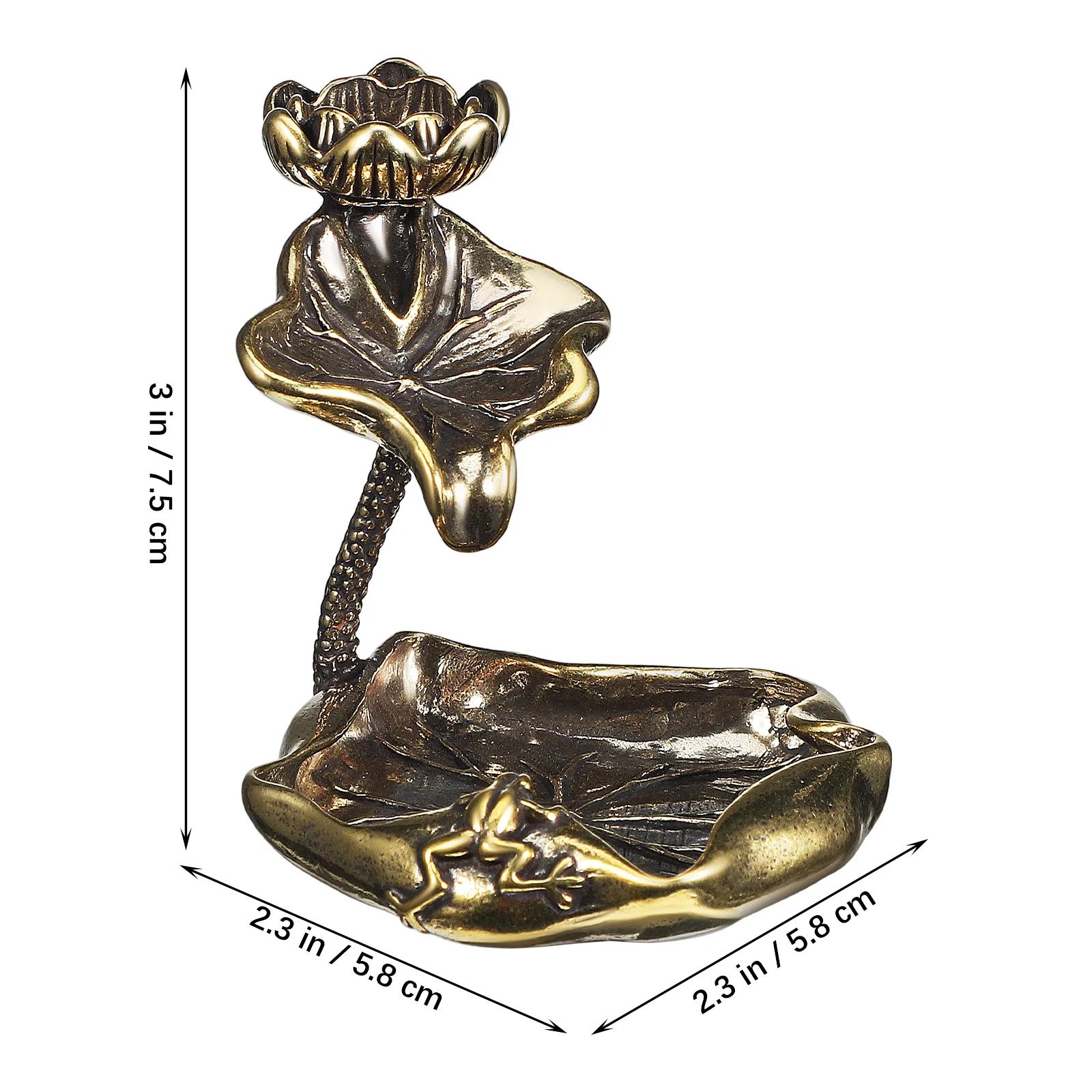 Курильница с листьями лотоса украшения для домашнего декора стола обратным