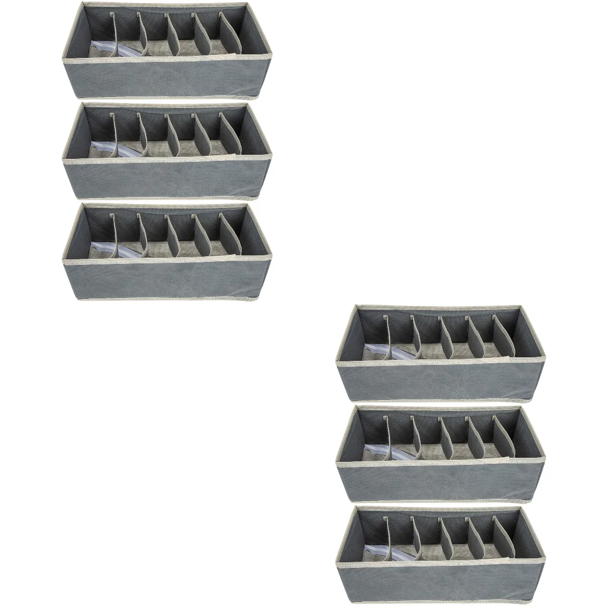 

6 Pcs Organizers Holder Drawer Organizer Organizer Drawer Box Sock Drawer Organizer Closet Storage Box