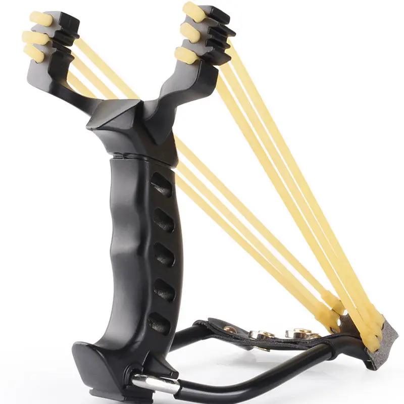 

Мощная Рогатка для рыбалки с подставкой для запястья наружная охотничья цельнометаллическая Рогатка для стрельбы большая катапульта для р...