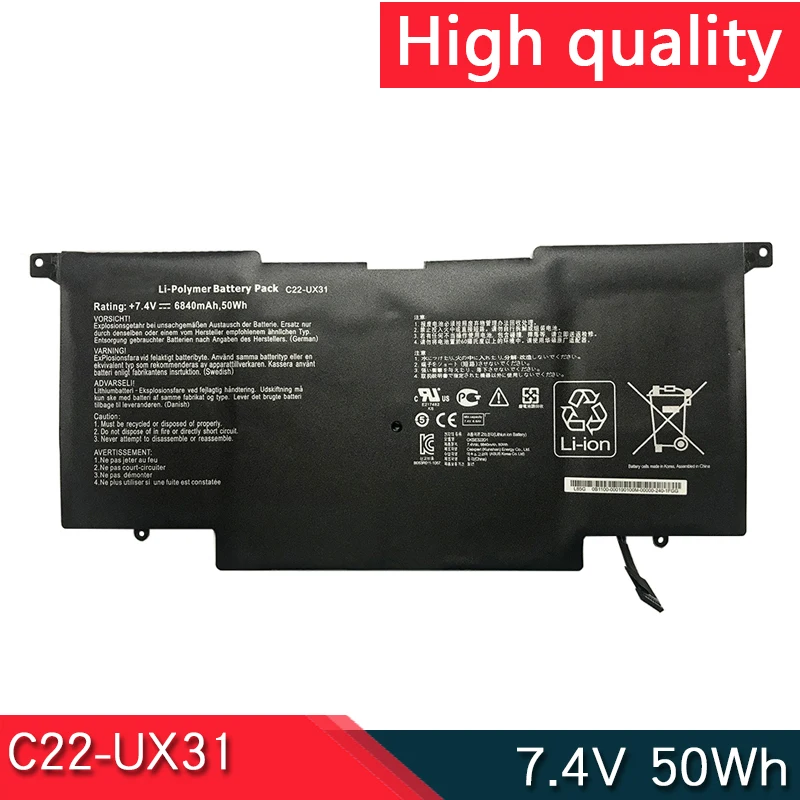 НОВЫЙ аккумулятор C22-UX31 C23-UX31 7 4 В 50 Втч для серии ультрабуков ASUS ZenBook UX31 UX31A UX31E