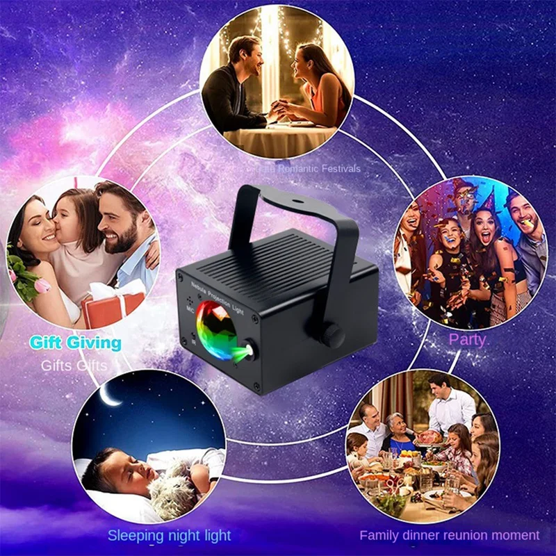 Светодиодный светильник для вечеринок звездный проектор с океанской волной