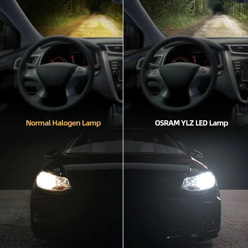 OSRAM LEDriving YLZ HL H7 H4 Светодиодная автомобильная фара H1 H8 H11 H16 HB3 HB4 HIR2 9012 12 В 6000 К Супер яркие белые лампы Авто лампы 2 шт. (art.: 3920cb7e761ff) - 3920cb7e761ff