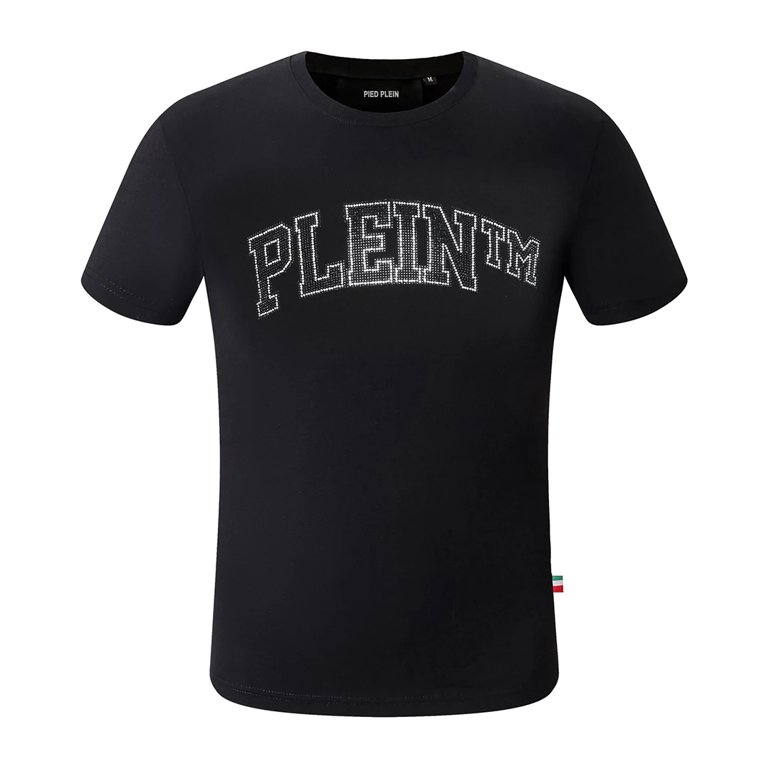 

PLEIN BEAR MENS T-SHIRT ROUND NECK SS STONES 100% Cotton T-shirts Men's Tops Comfortable Tees Hip Hop Streetwear Tshirt ins