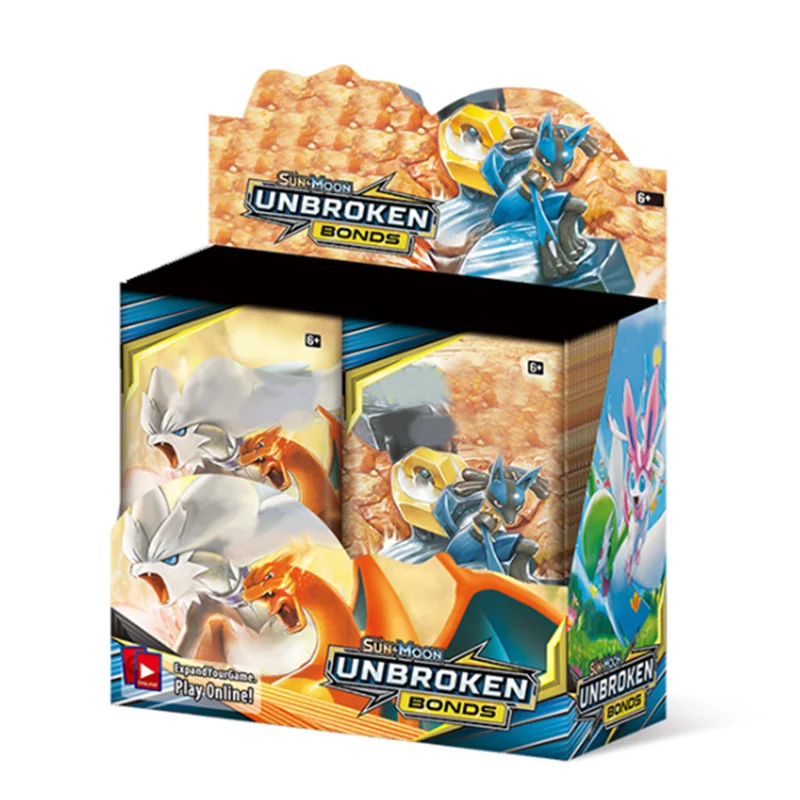 Покемон-карты чармандер Gx eteam Ate единые умы эволоки непрерывный Бонд бустер Caixa De