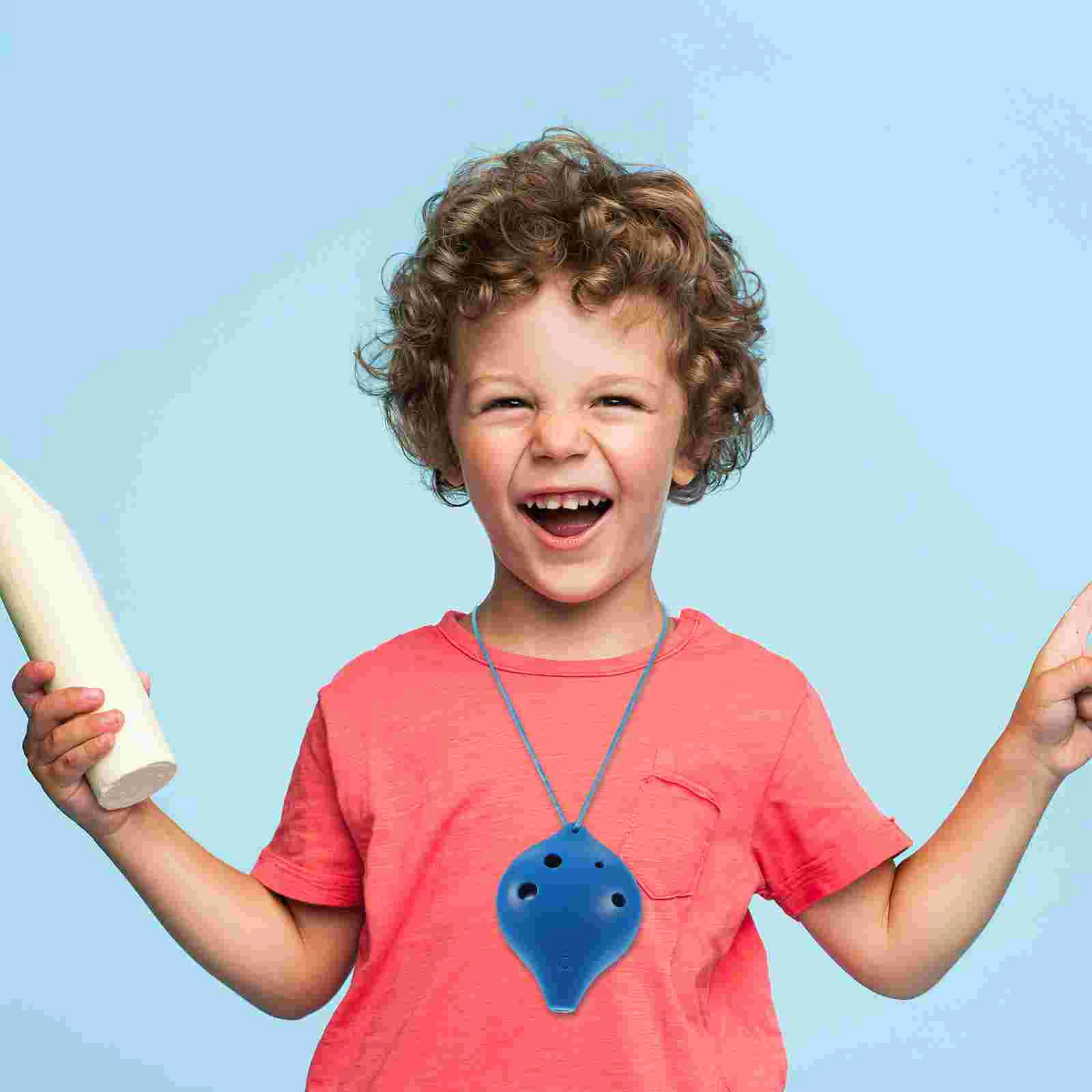 Ocarina Portable 6-hole Beginner Practice Wind Instrument Plastic Creative Baby Alto