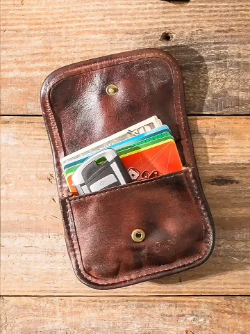 Vintage high-quality genuine leather men's women's coin purse simple luxury first layer cowhide female thin small money bag